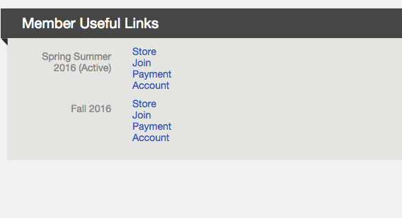 Manage Season settings showing the Visible and Active checkboxes