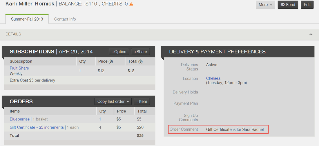Order Settings with minimum order and store comments label fields