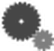 Processing icon: grey gears